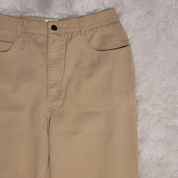 Vintage Talbots Khaki Straight Leg Jeans/Work Pants/Career Pants Size 12 - Picture 4 of 14
